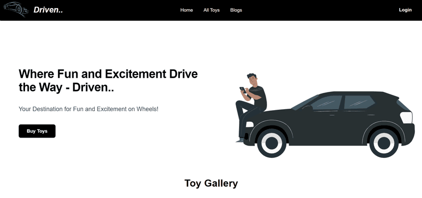 Driven - Car toy Website